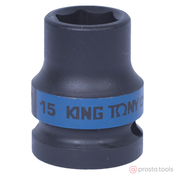 Изображение Головка ударная 1/2" 15мм 6-гран. (KING TONY)