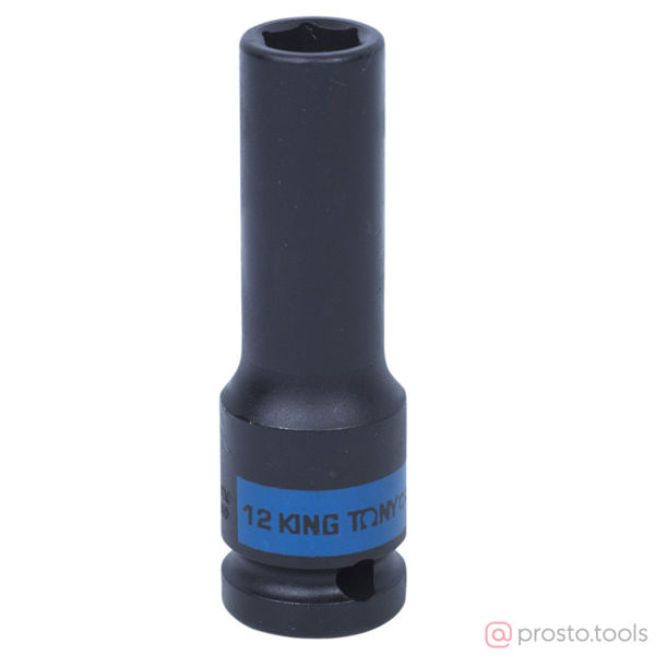 Изображение Головка ударная 1/2" 12мм 6-гран. глубокая (KING TONY)