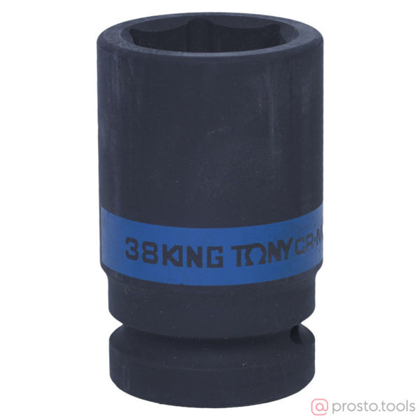 Изображение Головка ударная 1" 38мм 6-гран. глубокая (KING TONY)