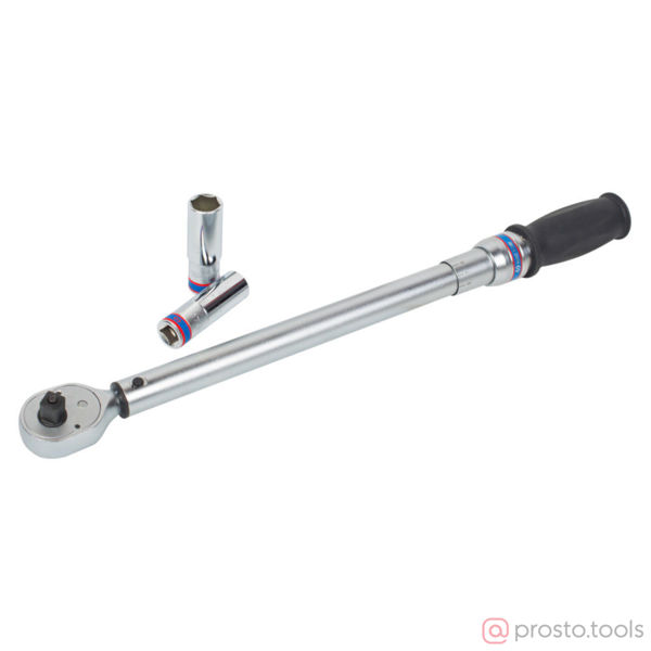 Изображение Ключ динамометрический 1/2" 40-200Нм футляр, в комп. 2 г. (KING TONY)