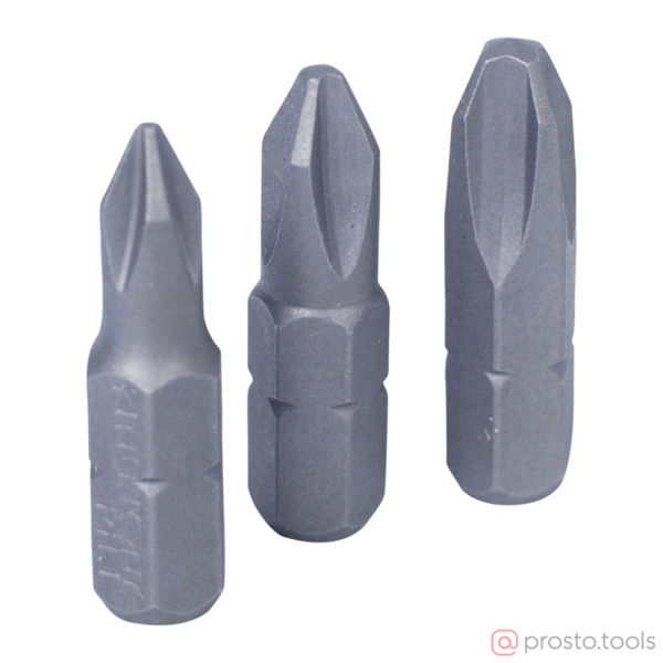 Изображение Набор вставок (бит) 1/4" крестовые, №1, №2, №3, 3пр. //KING TONY