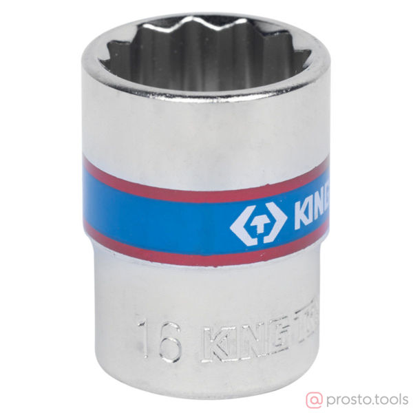 Изображение Головка торц. 3/8" 16мм 12-гран. (KING TONY)