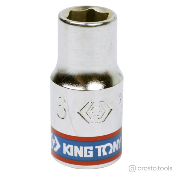 Изображение Головка торц. 1/4" 6мм 6-гран. (KING TONY)