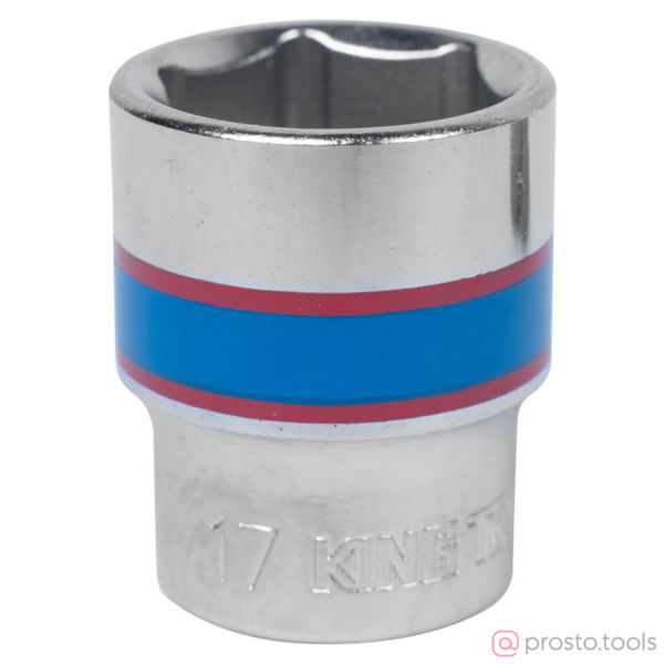 Изображение Головка торц. 3/8" 17мм 6-гран. (KING TONY)