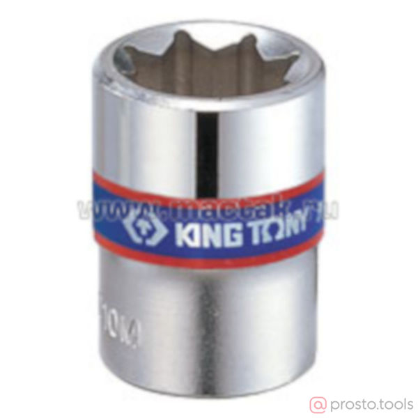 Изображение Головка торц. 1/4" 10мм 8-гран. (KING TONY)