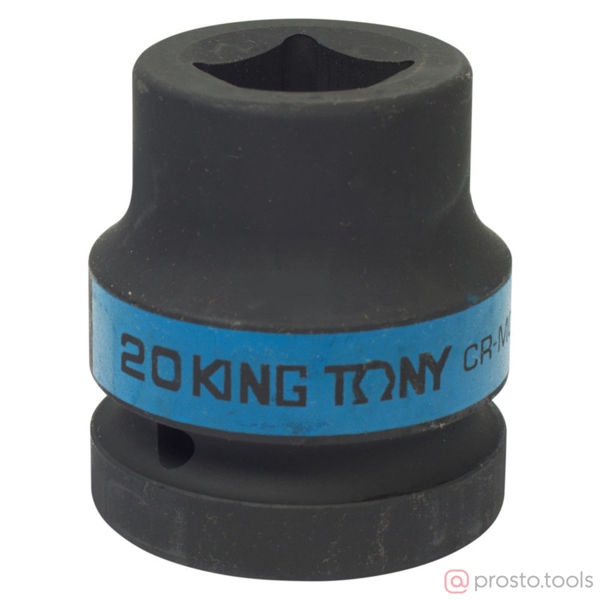 Изображение Головка ударная 1" 20мм 4-гран. футорочная (KING TONY)