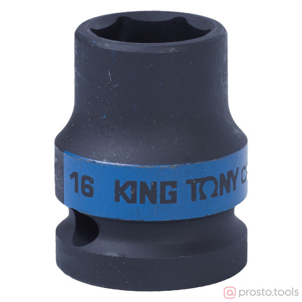 Изображение Головка ударная 1/2" 16мм 6-гран. (KING TONY)