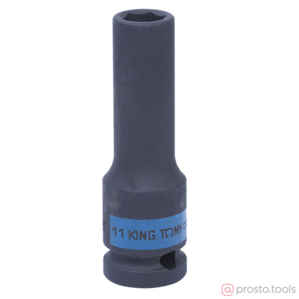 Изображение Головка ударная 1/2" 11мм 6-гран. глубокая (KING TONY)