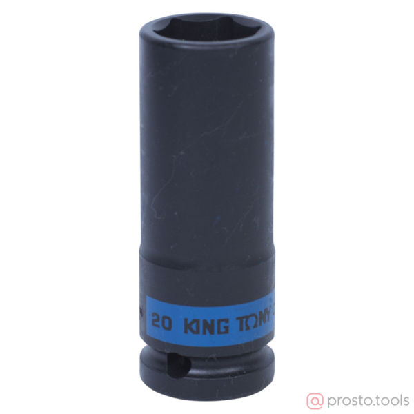 Изображение Головка ударная 1/2" 20мм 6-гран. глубокая (KING TONY)