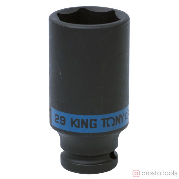 Изображение Головка ударная 1/2" 29мм 6-гран. глубокая (KING TONY)