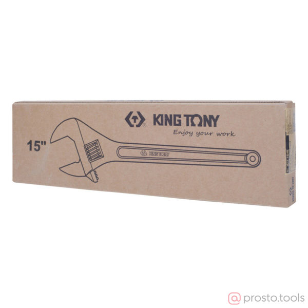 Изображение Ключ разводной 375 мм Chrome (KING TONY)
