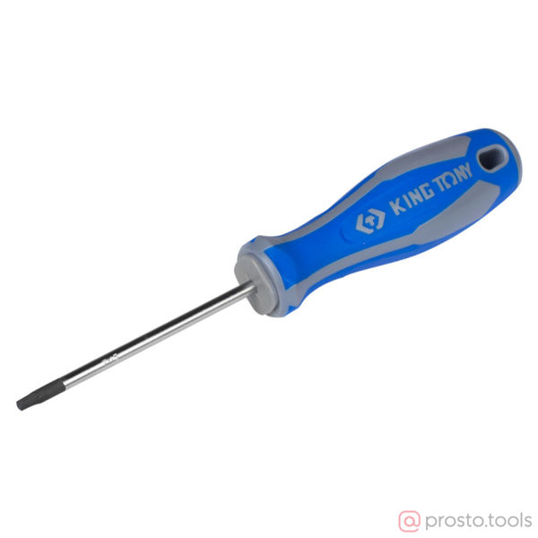 Изображение Отвертка Torx 75мм T15 с отверстием (KING TONY)
