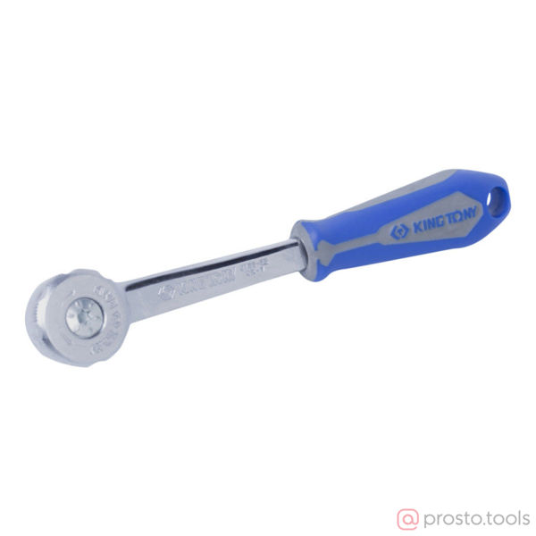 Изображение Трещотка 1/4" 140 мм, 72 зубца, дисковый механизм (KING TONY)