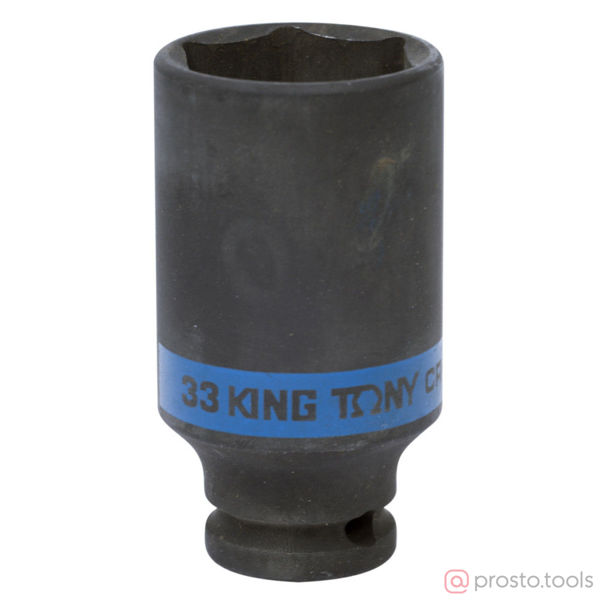 Изображение Головка ударная 1/2" 33мм 6-гран. глубокая (KING TONY)