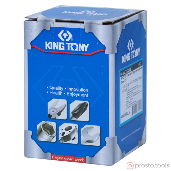 Изображение Головка ударная 1/2" 34мм 6-гран. глубокая (KING TONY)