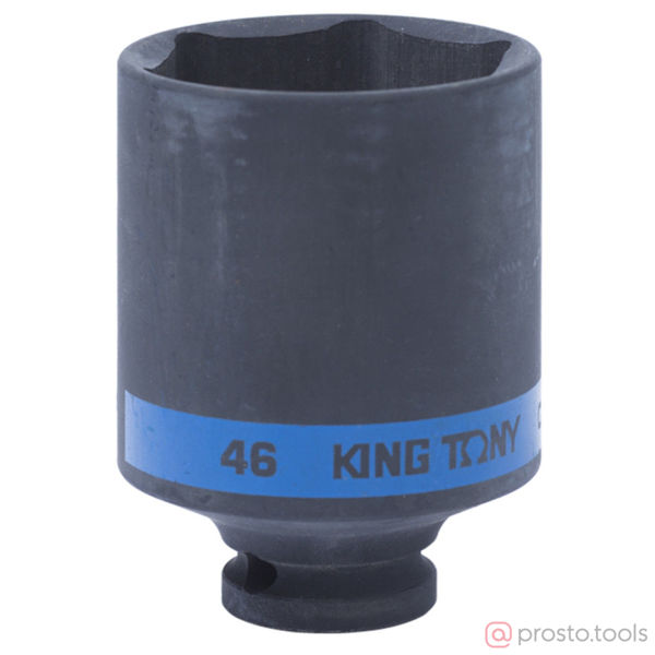 Изображение Головка ударная 1/2" 46мм 6-гран. глубокая (KING TONY)