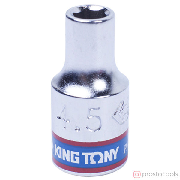 Изображение Головка торц. 1/4" 4,5мм 6-гран. (KING TONY)