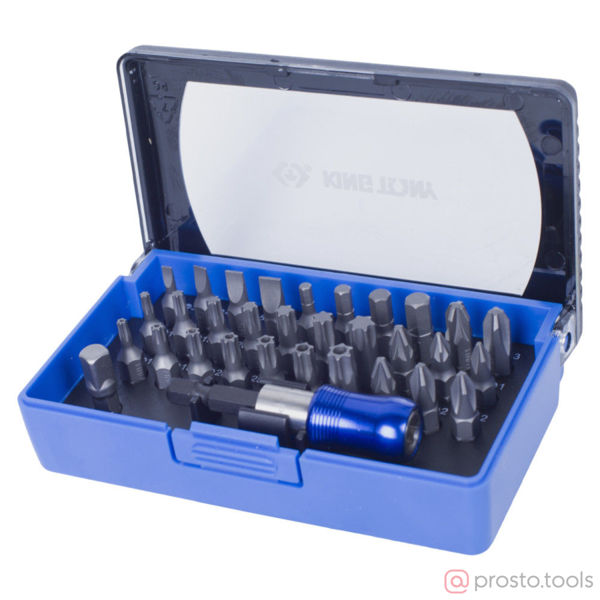 Изображение Набор вставок (бит) 1/4" TORX, HEX, PZ, PH, SLOT, 32пр. //KING TONY