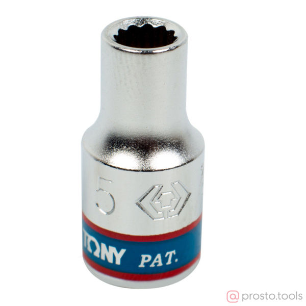 Изображение Головка торц. 1/4" 5мм 12-гран. (KING TONY)