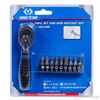 Изображение Набор вставок (бит) с трещоткой 1/4" TORX, HEX, PH, 10 пред. (KING TONY)