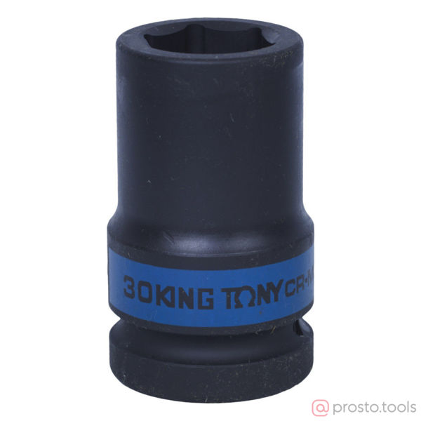 Изображение Головка ударная 1" 30мм 6-гран. глубокая (KING TONY)