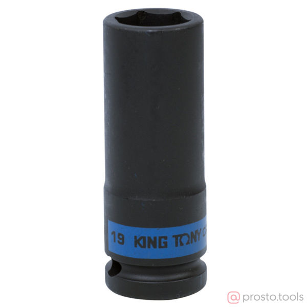 Изображение Головка ударная 1/2" 19мм 6-гран. глубокая (KING TONY)