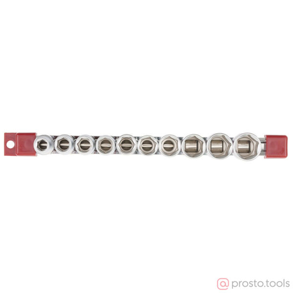 Изображение Набор головок 1/2" 10-22 мм 6 гр. 10 пред. на линейке MATRIX