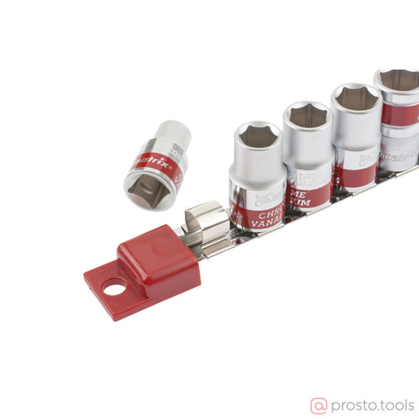 Изображение Набор головок 1/2" 10-22 мм 6 гр. 10 пред. на линейке MATRIX