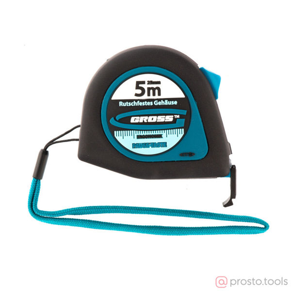 Изображение Рулетка 5м*25мм магнитный зацеп "Ergonomisch" //GROSS