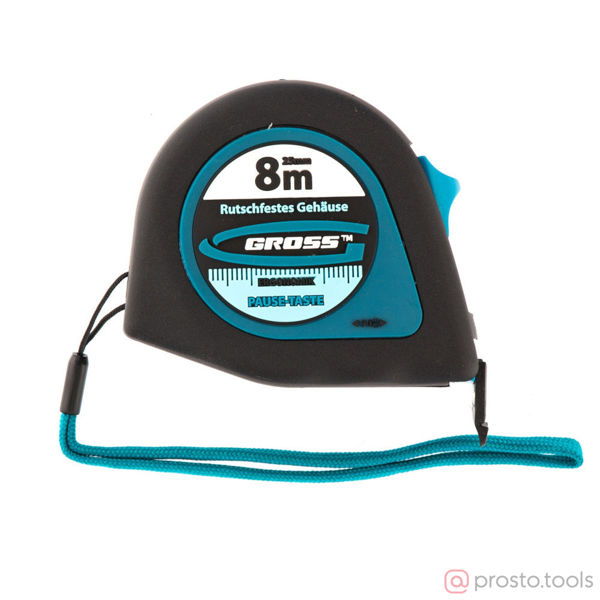 Изображение Рулетка 8м*25мм магнитный зацеп "Ergonomisch" //GROSS