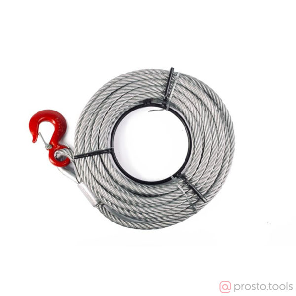 Изображение Канат стальной для лебедки (МТМ) ZNL 3200, 3,2 тн, (20 м) TOR