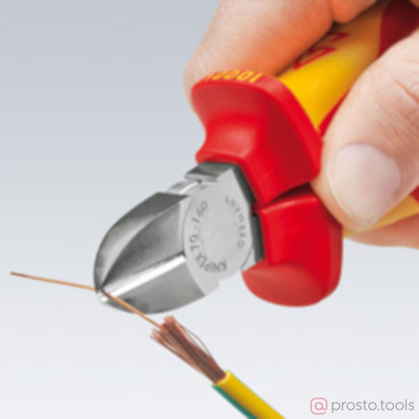Изображение Кусачки боковые 125 мм хромированные //KNIPEX
