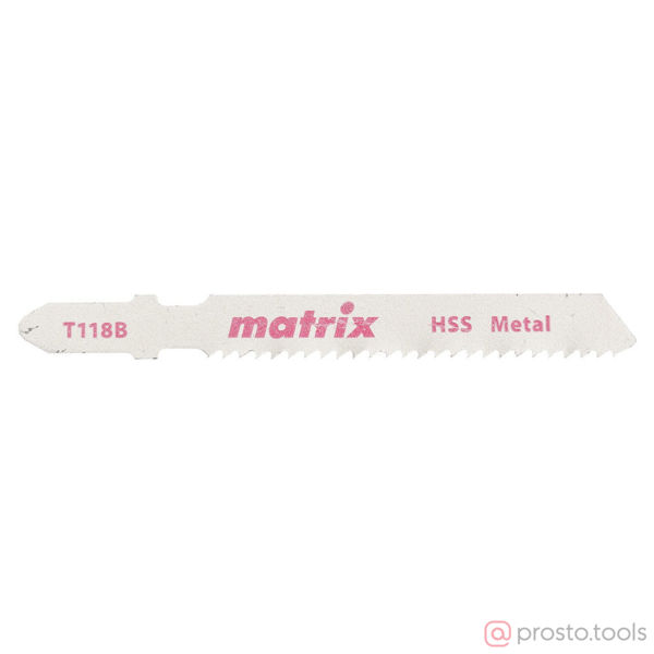 Изображение Пилка для э/лобзика Т118B по металлу (3 шт) Matrix
