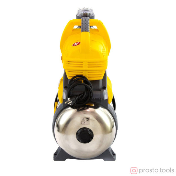 Изображение Насосная станция PSХ950X, 950 Вт, 3300 л/ч, ресивер 24 л, подъем 38 м, нержавейка// Denzel