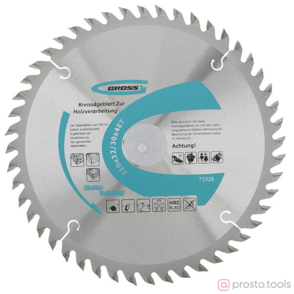 Изображение Диск пильный 210х30/32 z48 //GROSS