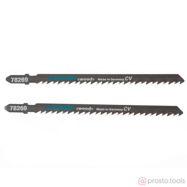 Изображение Пилка для э/лобзика T144DL по дереву, 2 шт.( 3104L)// Gross