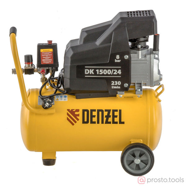 Изображение Компрессор DK1500/24,Х-PRO 1,5 кВт, 230 л/мин, 24 л //DENZEL