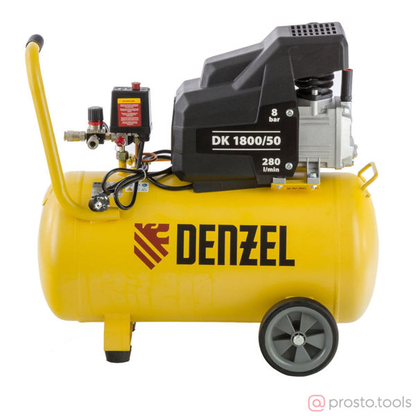 Изображение Компрессор DK1800/50,Х-PRO 1,8 кВт, 280л/мин, 50л //DENZEL