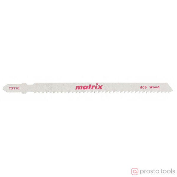 Изображение Пилка для э/лобзика T311C по дереву, 3 шт. 100 x 2,75 мм, HCS// Matrix