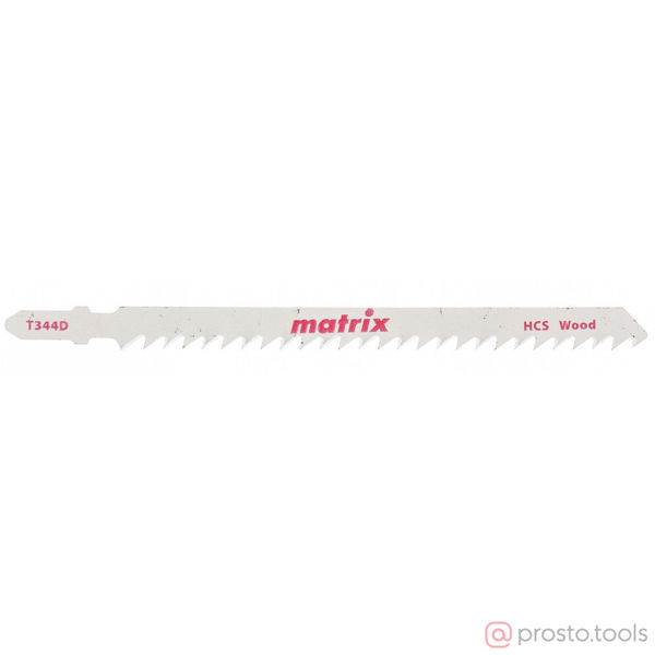 Изображение Пилка для э/лобзика T344D по дереву, 3 шт. 110 x 4 мм, HCS// Matrix