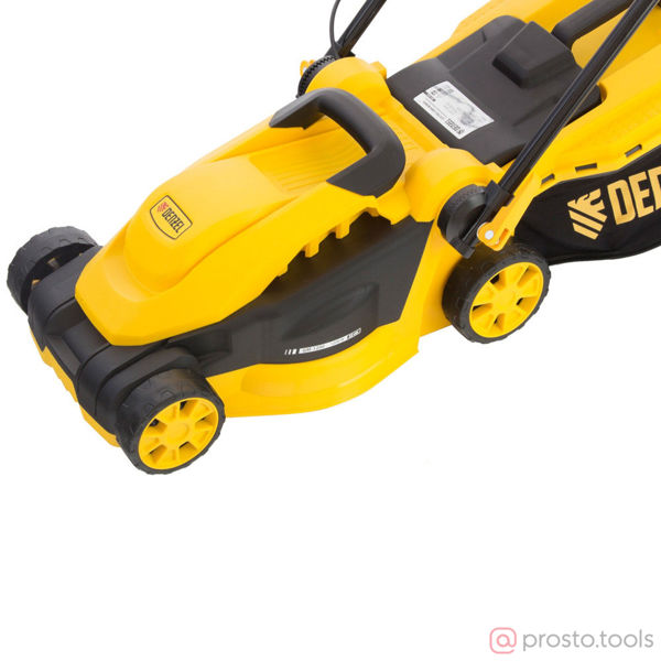 Изображение Газонокосилка эл. GM-1200, 1200 Вт, шир. 32 см, 3 уров., травосб. 25 л.// Denzel