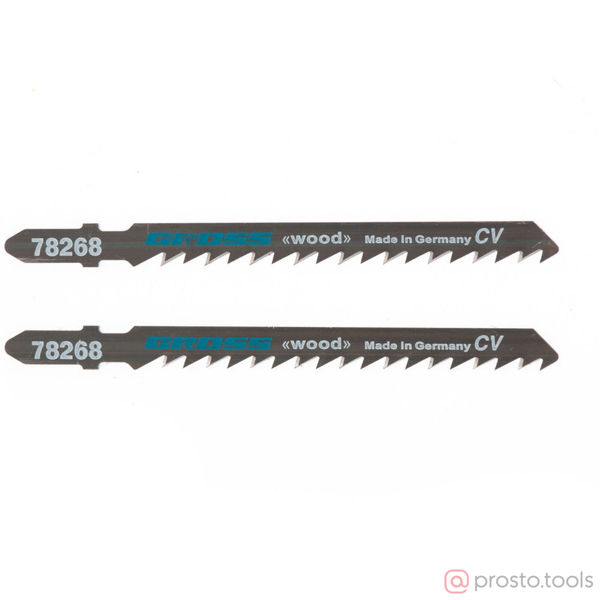 Изображение Пилка для э/лобзика T144D по дереву, 2 шт.( 3104)// Gross