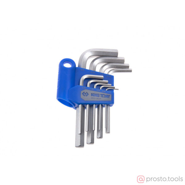 Изображение Набор ключей имбусовых HEX 1/16"-3/8" 9шт. (KING TONY)