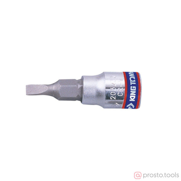 Изображение Головка торц. 1/4" 4*0,8 Slotted L= 37мм (KING TONY)