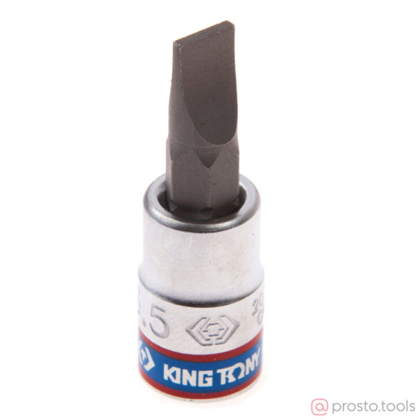 Изображение Головка торц. 1/4" 5,5*1,0 Slotted L= 37мм (KING TONY)