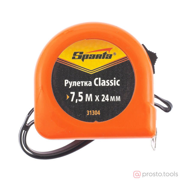 Изображение Рулетка 7,5м*24мм пластиковый корпус //SPARTA