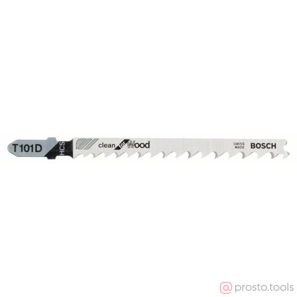 Изображение Пилка для э/лобзика T101D 5шт. Clean for Wood, HCS