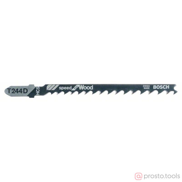 Изображение Пилка для э/лобзика T244D 5шт. Speed for Wood,HCS