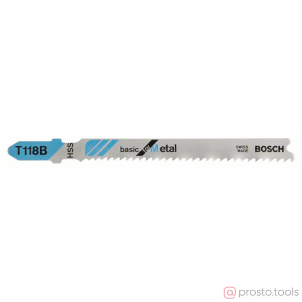 Изображение Пилка для э/лобзика T118В 5шт. Basic for Metal, HSS