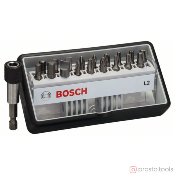 Изображение Набор бит Extra Hard 18 шт Robust Line PH/PZ/T/S/HEX 25 мм + держатель